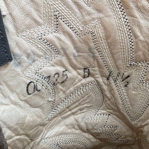 Rare 11.5D Vintage Montana Exotic 1970s Alligator Grey Brown Cowboy Boot Western - Picture 9 of 16